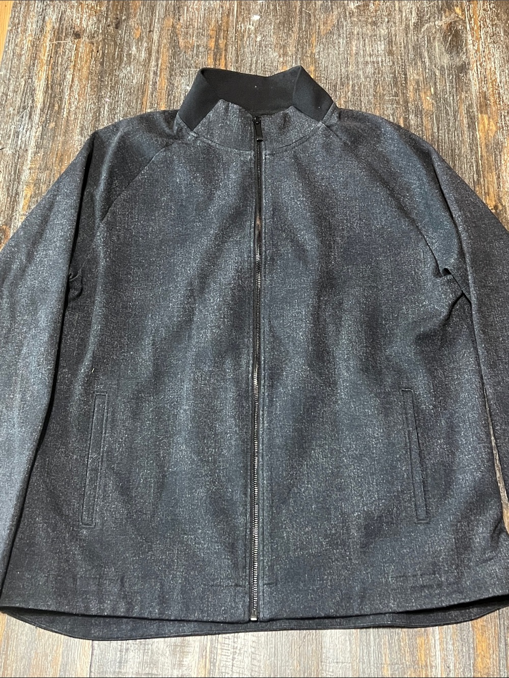 Calibrate Men's Gray Full-Zip Shirt Jacket